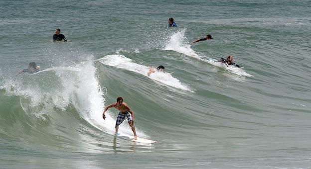 Florianópolis - Praia da Joaquina. Surfe. 