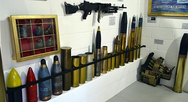Muestra de municiones