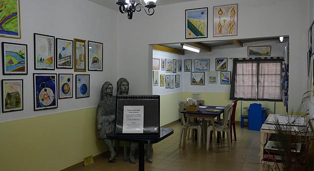 Sala de dibujo del  Museo Piedra Cruz Sur