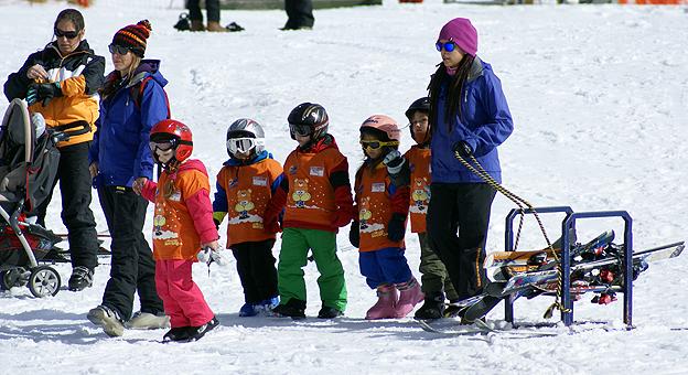 Clases de esqui para los pequeños