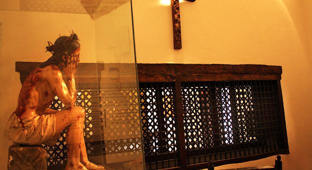 Imagen del cristo flagelado.