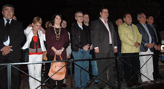 IntendeNte de Colonia Caroya Gustavo Brandan y autoridades
