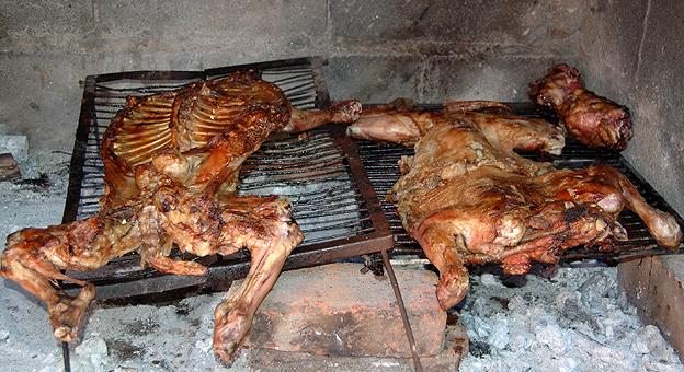 Chivito a la parrilla