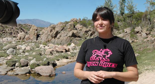 Fiamma Dominguez responsable de los circuitos en Montan Bike