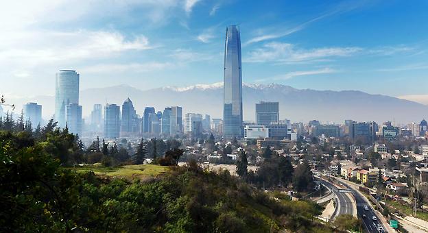 Vista panorámica de Santiago