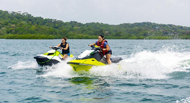 Jetsky at Colon Island Jetsky at Colon Island